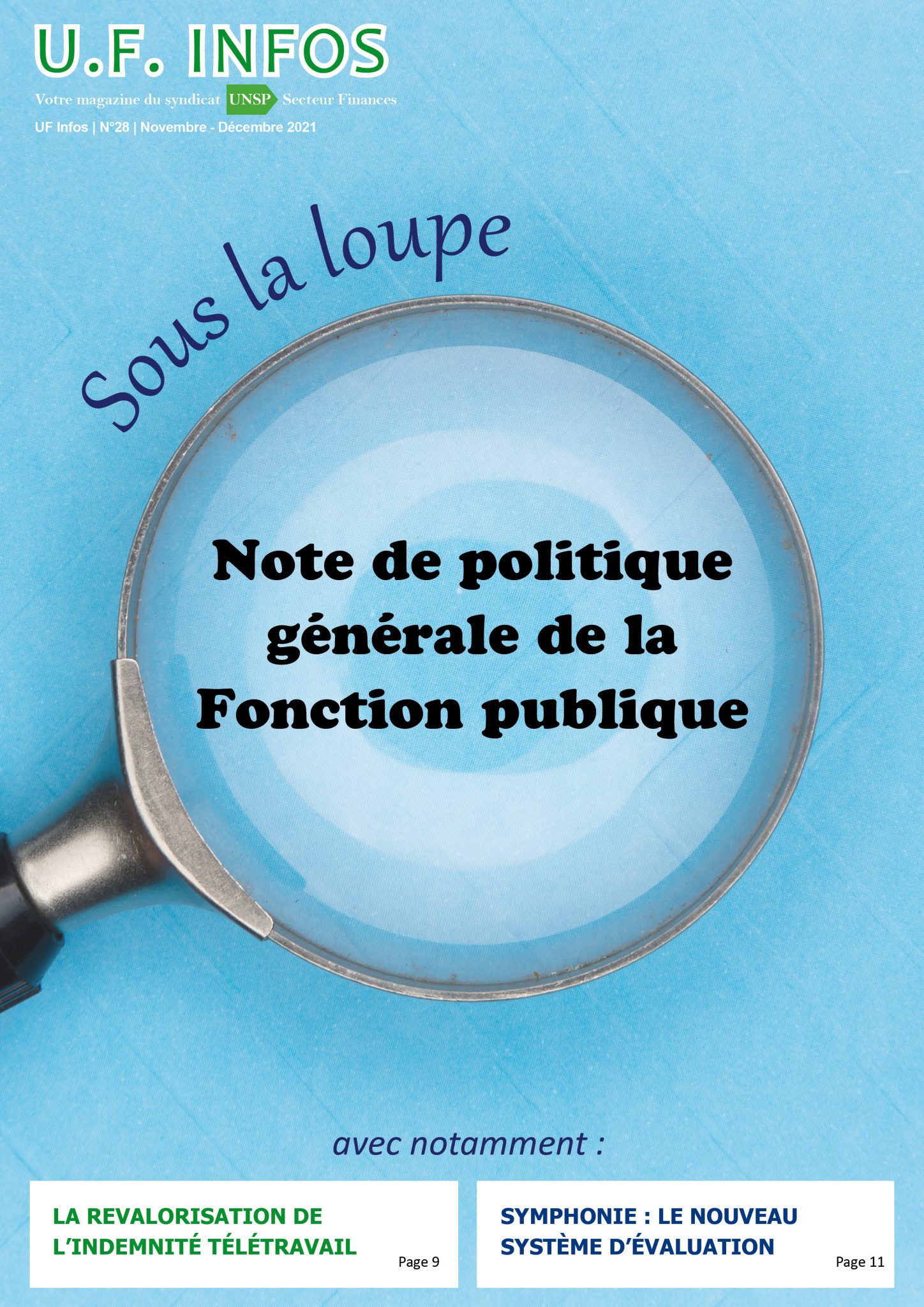 Votre nouvel U.F. Infos est disponible - UNSP